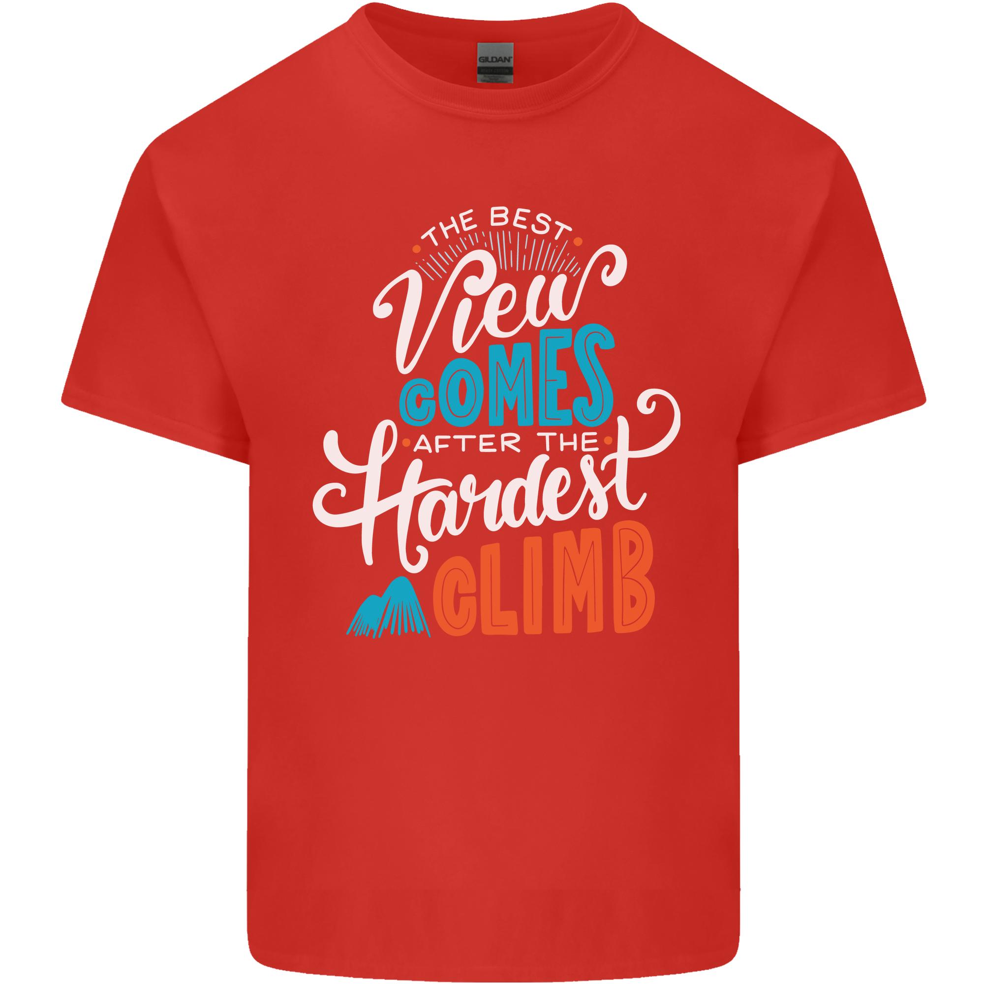 The Best Views Come From the Hardest Climb Unisexs Light Cotton TShirt S