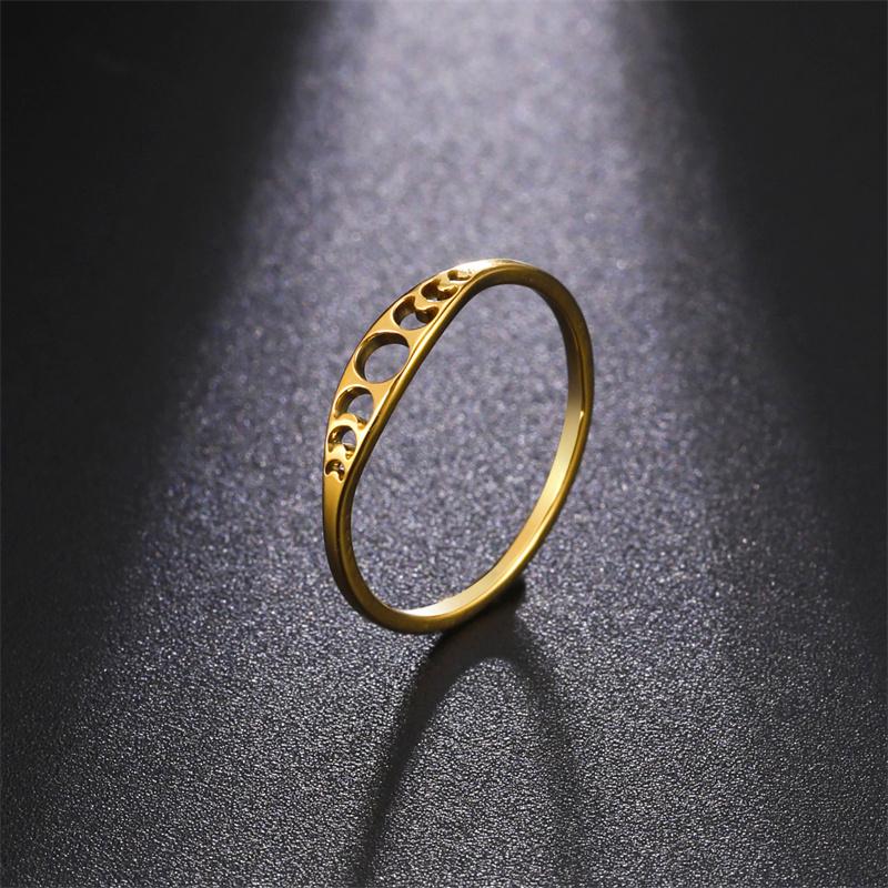 Simple and Fashionable Ring, Elegant Sun Moon Phase Women's Ring, Jewelry Wedding Gift.