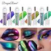 9-Color Chameleon Metallic Lip Gloss Lip Glzae High Shine Long-Lasting Lipstick Coral Tones for Stage & Halloween Makeup