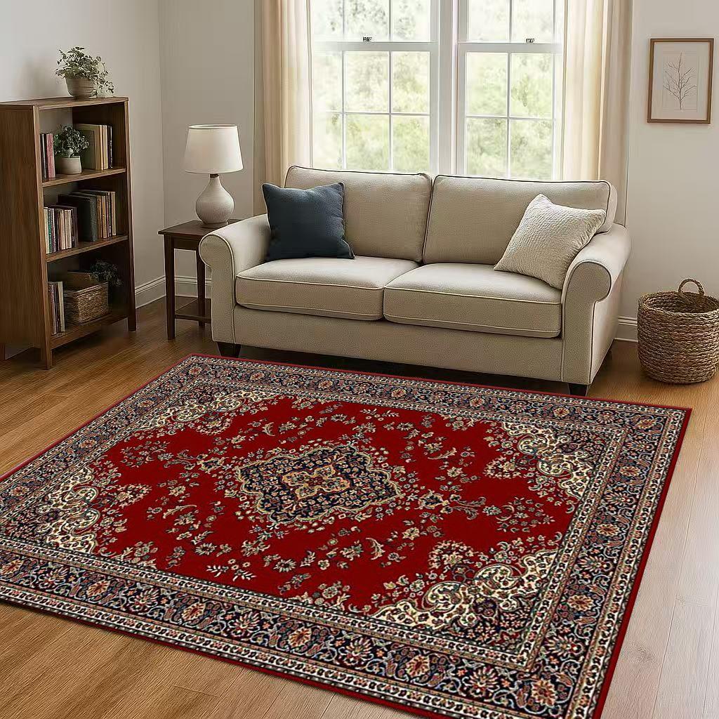 Luxurious Turkey Persian Bohemian Living Room Non-Slip Area Rug Soft Carpet for Bedroom and Sofa ,Easy Clean Home Decor Doormat