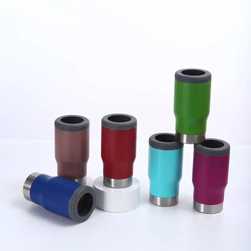 14oz Stainless Steel Insulated Cup Car Mounted Car Cup Vacuum Belly Ice Cream Cup Bottom Open Beer Water Bottles