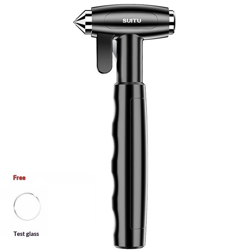 Car Safety Hammer Seatbelt Cutter Car Window Breaker Car Glass Breaker Car Emergency 2-In-1 Escape Tool чёрный фото
