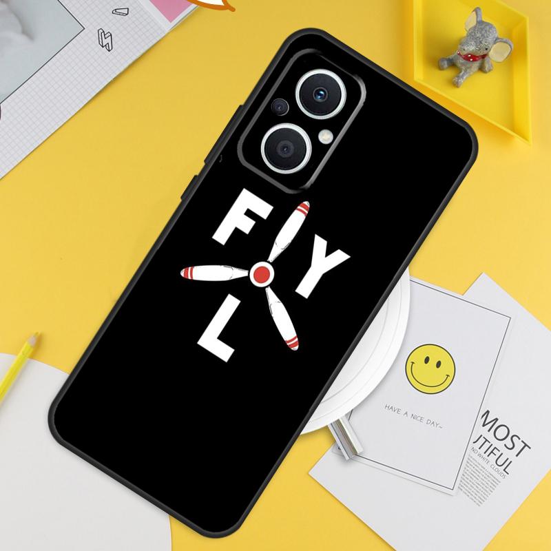 aircraft Airplane fly travel For OPPO Reno 8T 11F 12F 13F 14F 7 8 Lite 10 11 12 13 14 Pro OPPO Find X9 X8 X5 X6 Pro Case