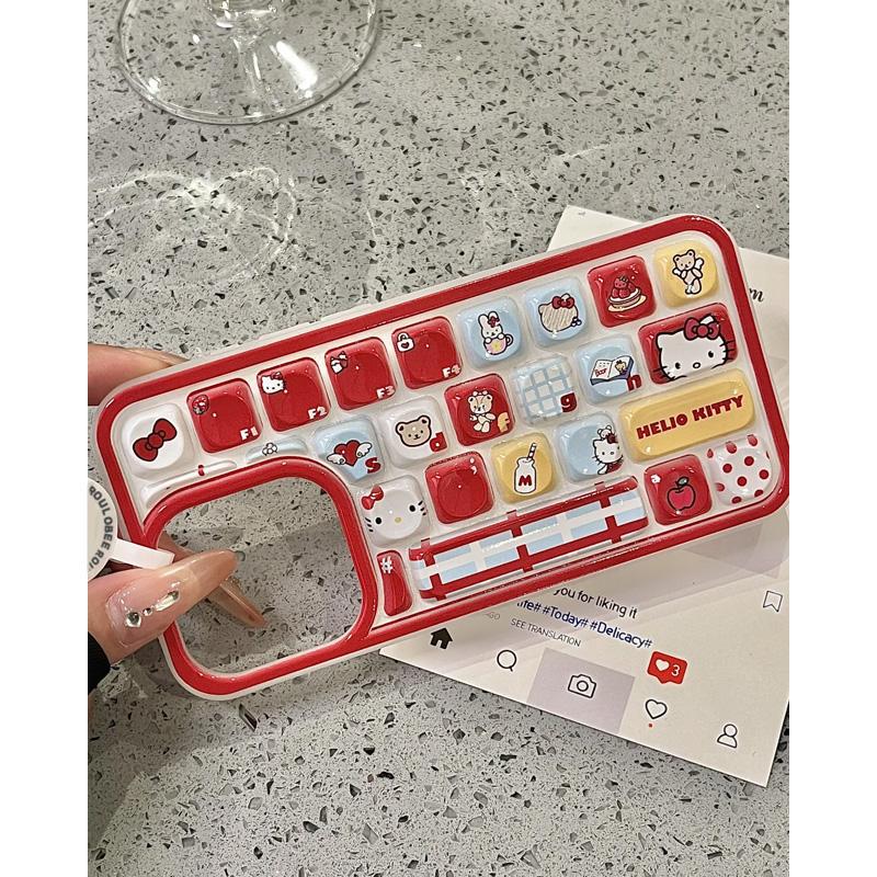 

Creative Crayon Shin Shin Three dimensional Keyboard Cell Phone Case Suitable for Apple 16promax Katy Apple 15 Protector Case Apple 15PROMAX