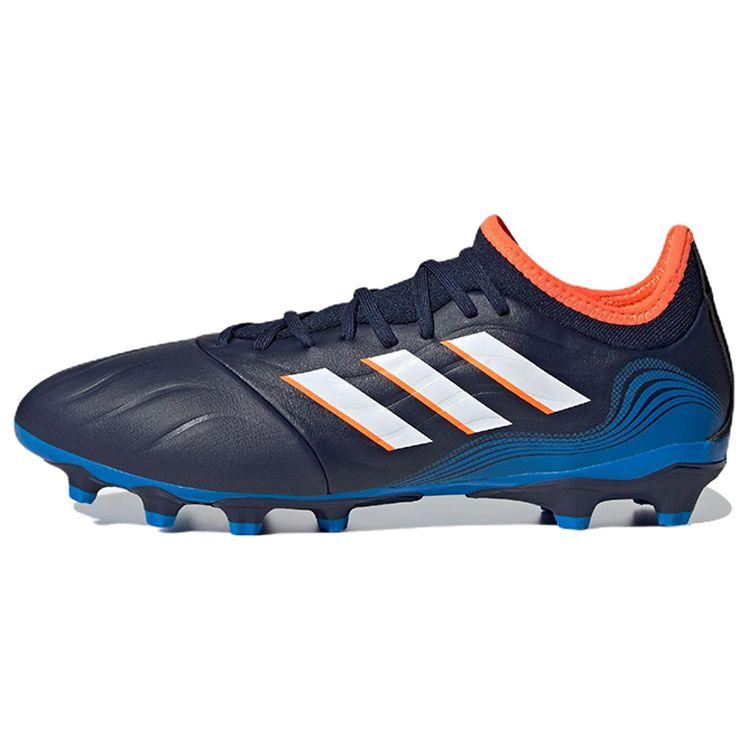 Adidas Copa Sense.3 Round Toe Lace-Up AG (Rubber Short Studs) Slip-Resistant Durable Lightweight Soccer Shoes Men Soccer Shoes Black White Blue GW4966