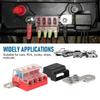 A16P-M10 100A 32V 4 Circuit Kit Blade Fuse Block Battery Terminal Mount Busbar Boating Equipment For Car Yacht Truck
