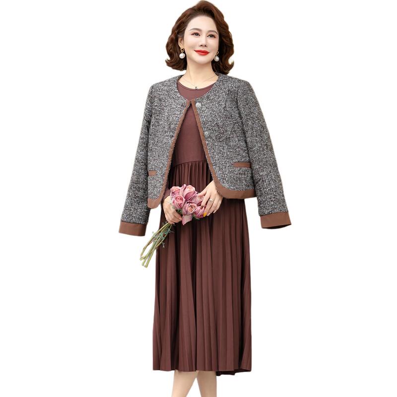 Xiao Fu J251H1322 H-Line Pleated Midi Skirt