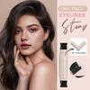 2.1ML Double Head Precision Eyeliner Stamp Long-Lasting Waterproof Smudge-proof Liquid Eyeliner Pen Easy Cats Eye Stencil Makeup Tool