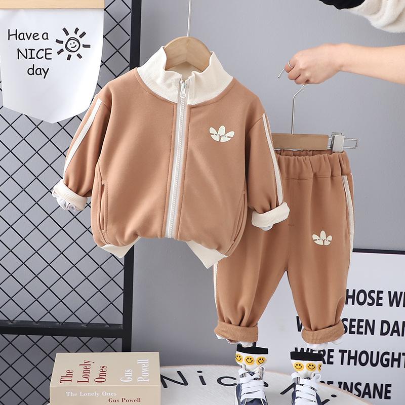 Kid's 2 Piece Printed Suit Short Sleeve Button Up Top Wide Leg Pants Suit Set Pajamas Home Casual Suit