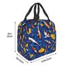 Vibrant Japanese Koi Fish Ripple Insulated Lunch Bag for Kids School Cooler Thermal Food Box Tote Portable Lunch Boxes Container