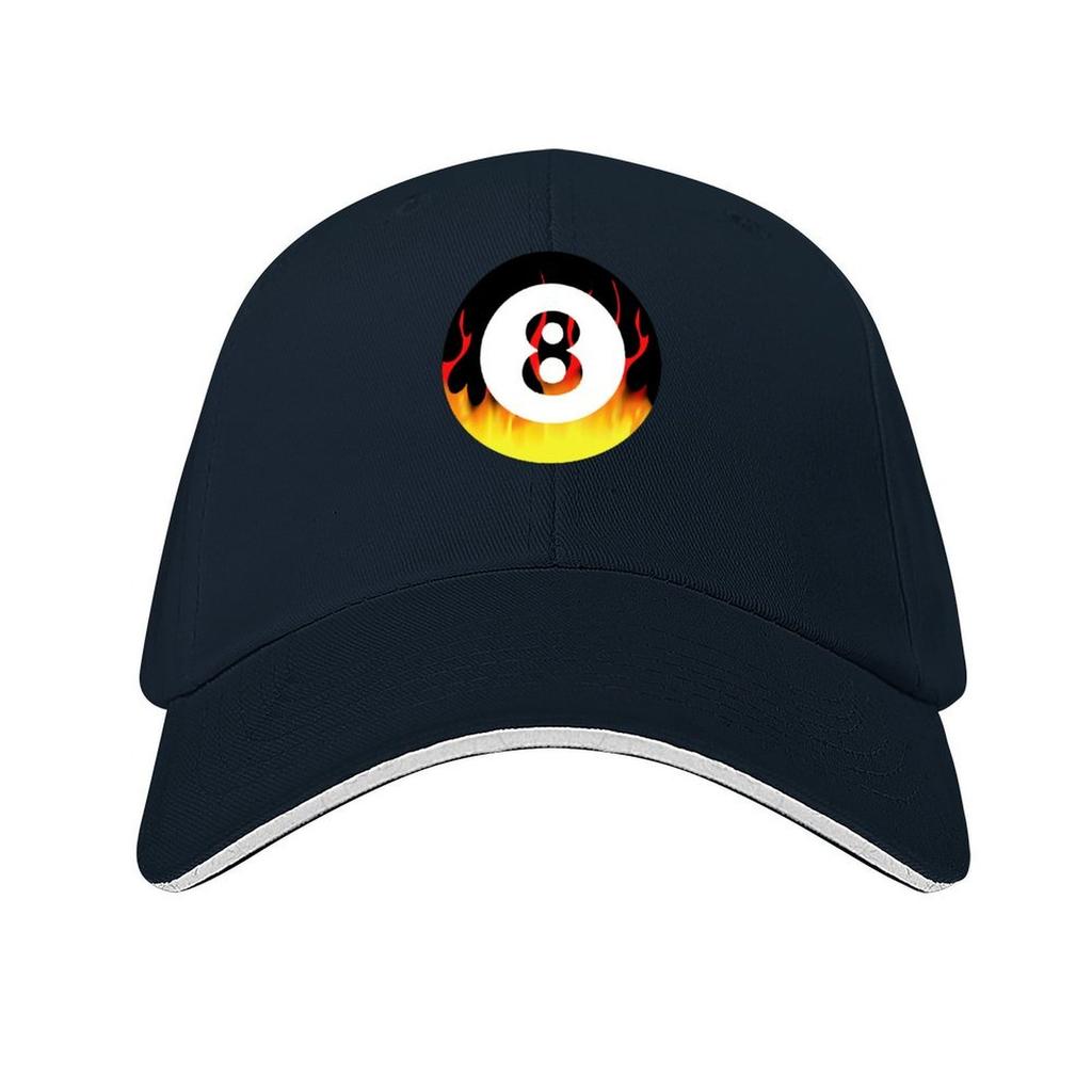 Fiery 8 Ball Baseball Cap New In Hat Birthday Icon Sun Cap Boy Womens