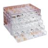 NYANDELMO Clear Accessory Cabinet, 5 Tiers/120 Compartments, ND-0093-R20-5×120