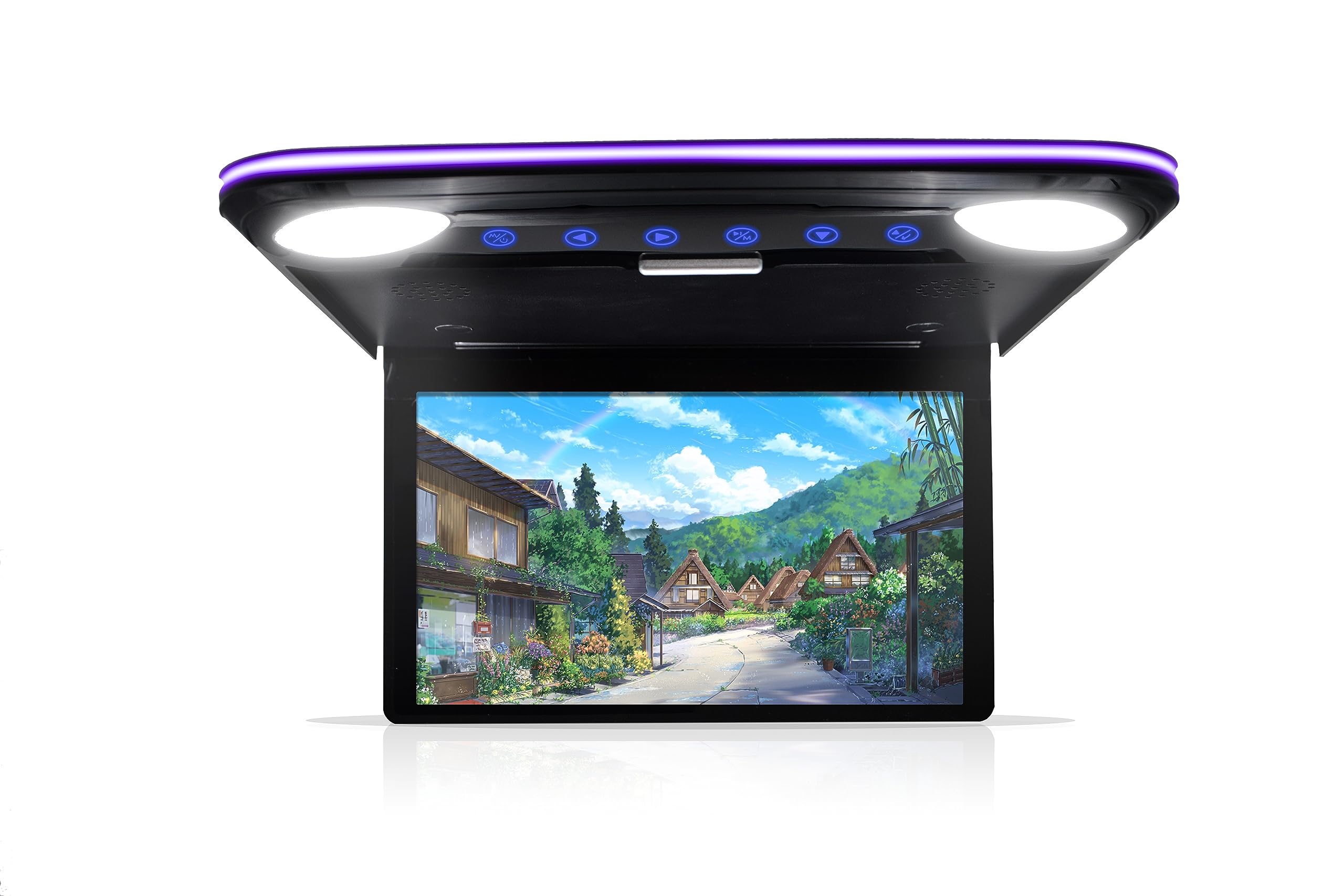 

NOAUKA Evolution IPS LCD Digital LED with LED Room Ambient and Japanese Instruction Manual Included 2025 Type Flip-Down Monitor, 12.1-inch Flip-Down