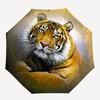 1PC Tiger Print Automatic Open/close, All-Season Portable Folding Umbrella for Women & Men yy250919154