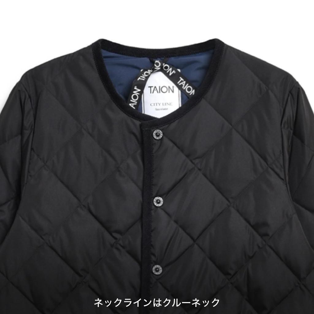 Taion Down Cardigan 104CI Black