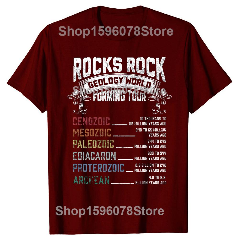 Funny Geology Rock Forming Humor Geologist T Shirts Short Sleeve Gifts Mens Clothing Fashion Casual Loose Oversized T Shirt