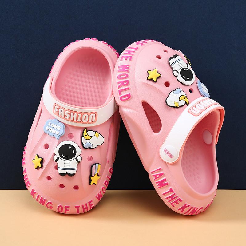 

Summer Trendy Kids Clogs With Nonslip Sole For Outdoor Fun Available In Various Sizes 40 розовый