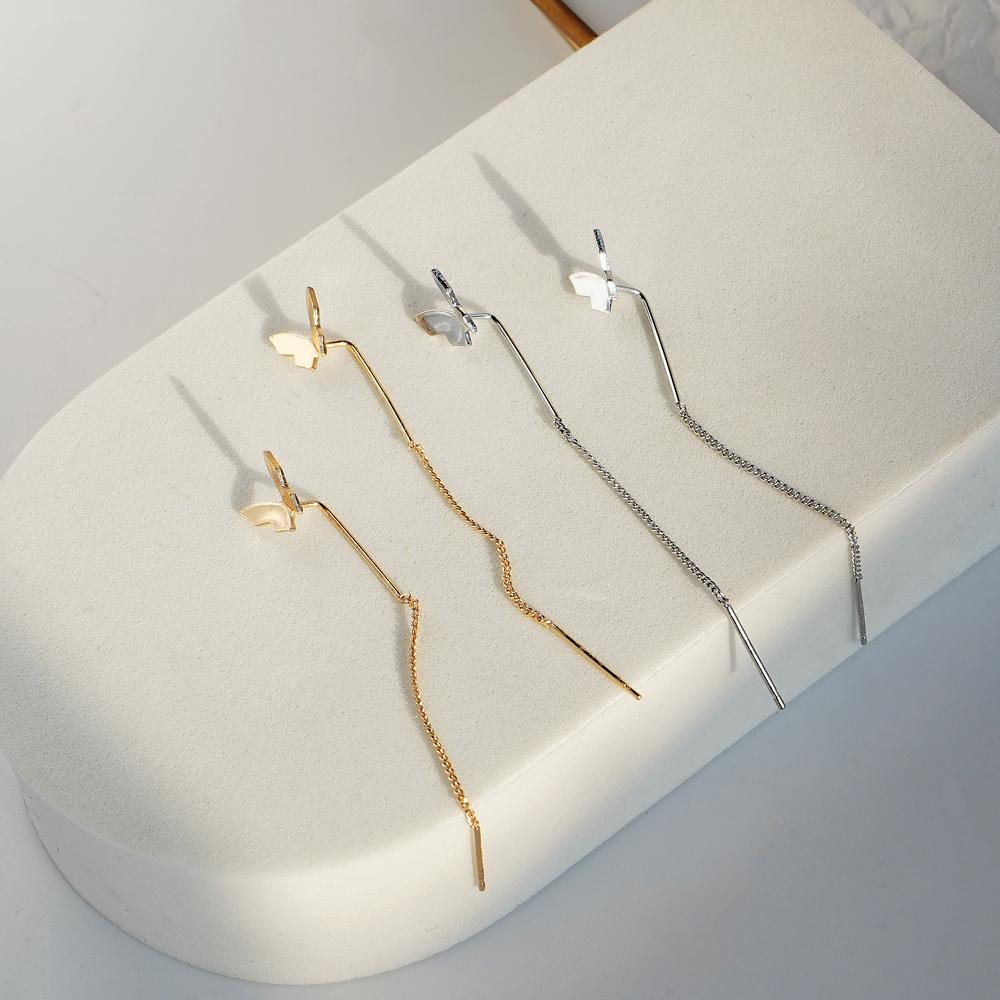 Brincos de Borboleta Femininos são Versáteis, Jovens e Elegantes Brincos da Moda com Pingente