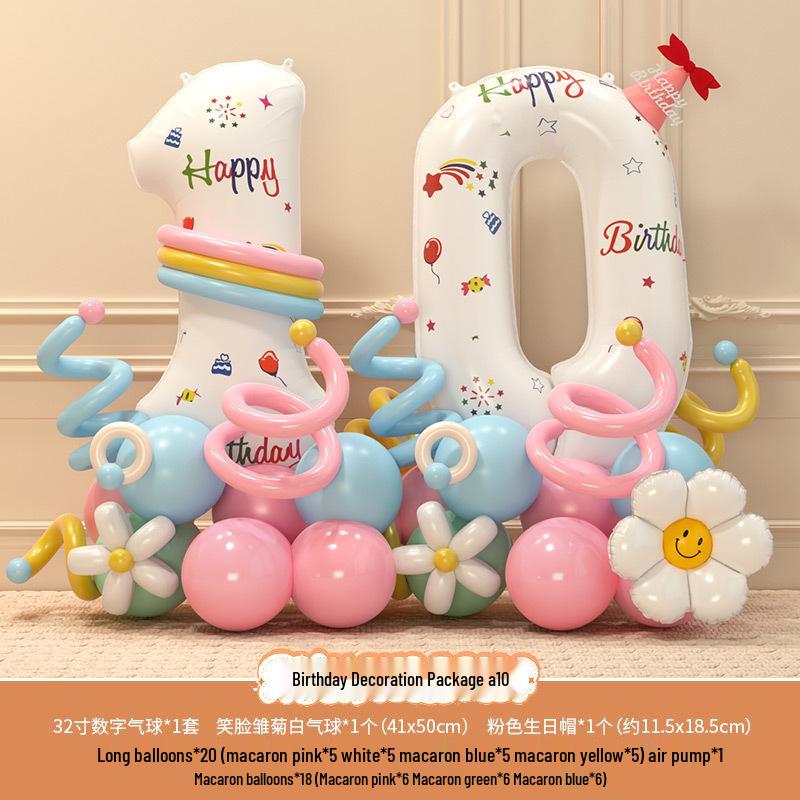 Accessori fotografici per il 3° compleanno del bambino: Palloncini e Decorazioni Numeriche