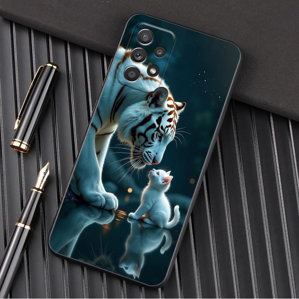 The Wolf Lion Cat Phone Case For Samsung Galaxy A57 A56 A37 A55 A36 5G A26 A54 A52 A35 A34 A25 A17 A16 A15 A07 A06 Soft Cover