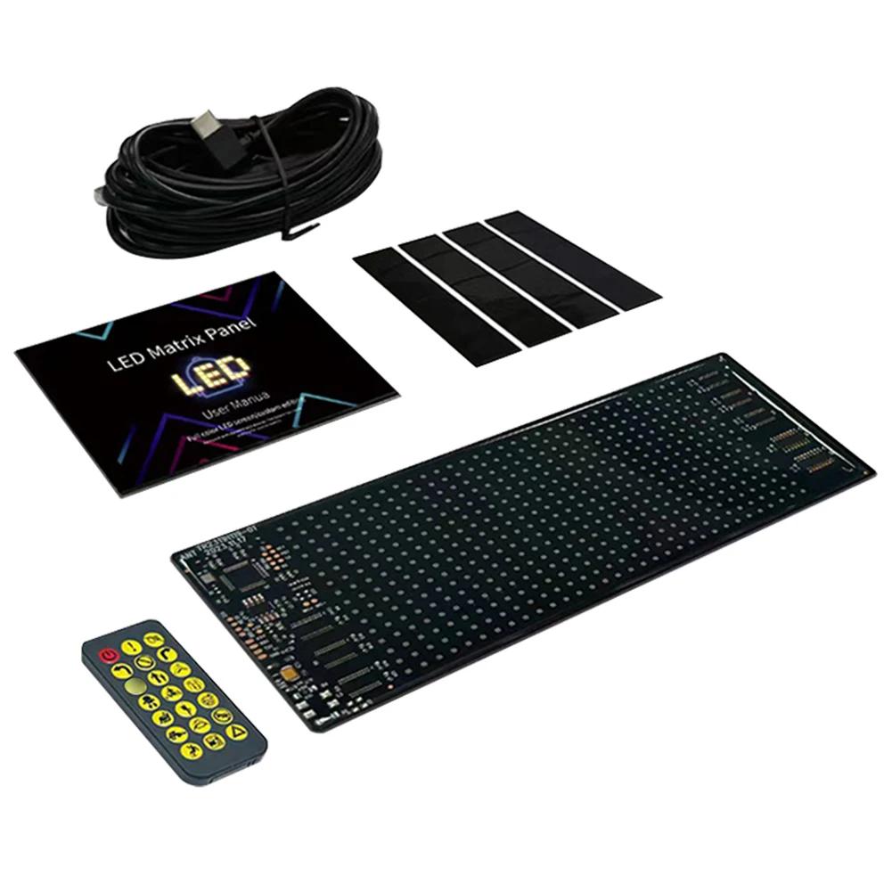 APP Control LED Display Screen Super Bright RGB Pattern Scrolling Text Animation Display IP65 Waterproof for Restaurant Car Shop