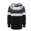 Fashion Womens Loose  Casual Hooded Drawstring Stitching Collision Color Long Sleeve Sweater