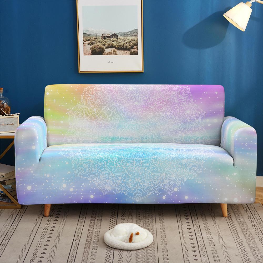 Elastic Universal All-Inclusive Gradual Change Starry Sky Sofa Cover Multi-Person Combination Bohemian Style Sofa Cover