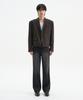 Trip Le Sens Custom 3B Crop Blazer_Brown