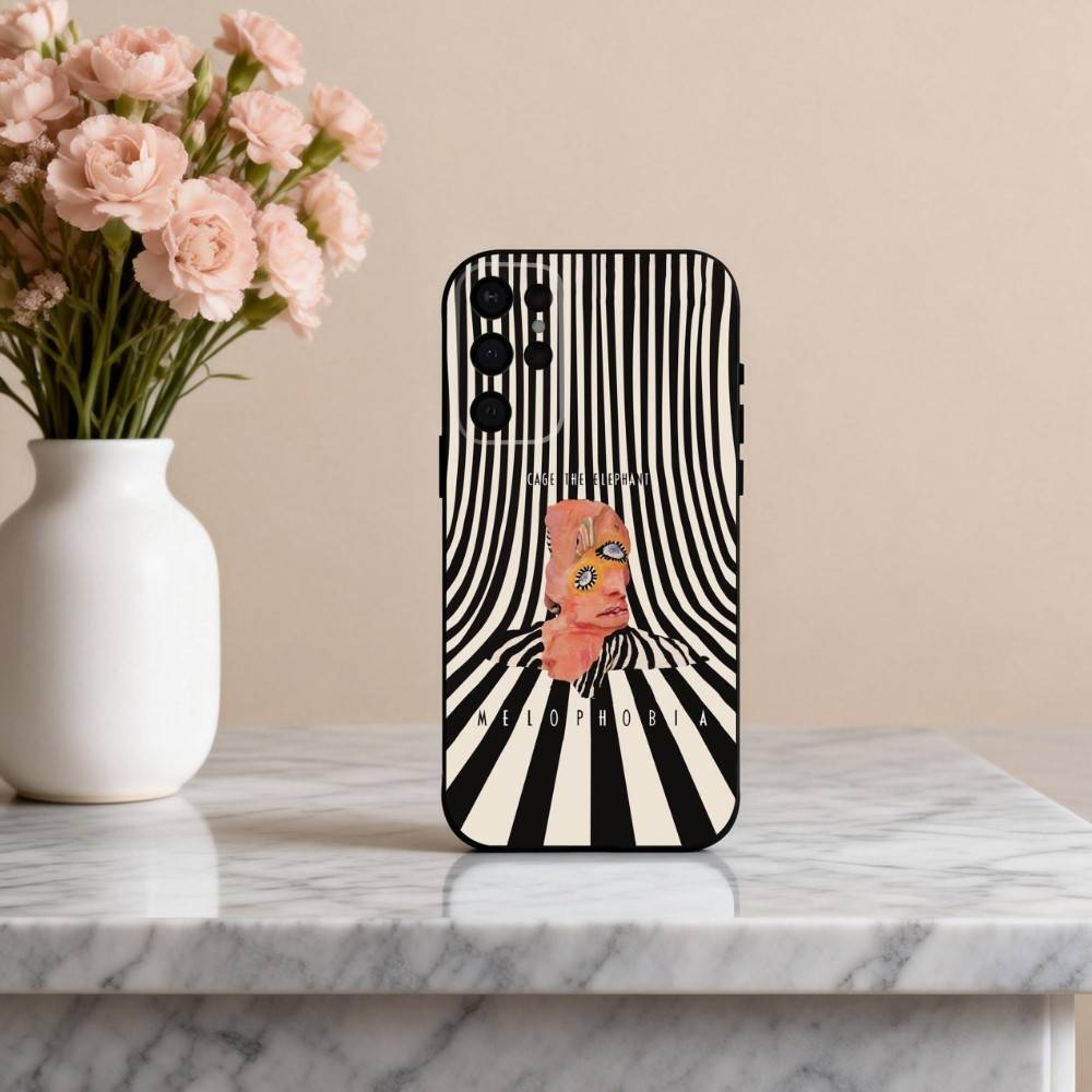 

Pop-rock C-Cage the E-Elephan Phone Case For Samsung S25,24,23,22,30,21,10,9,Ultra,Plus,Lite,FE,4,5 G Soft Black Case Samsung S24ULTRA