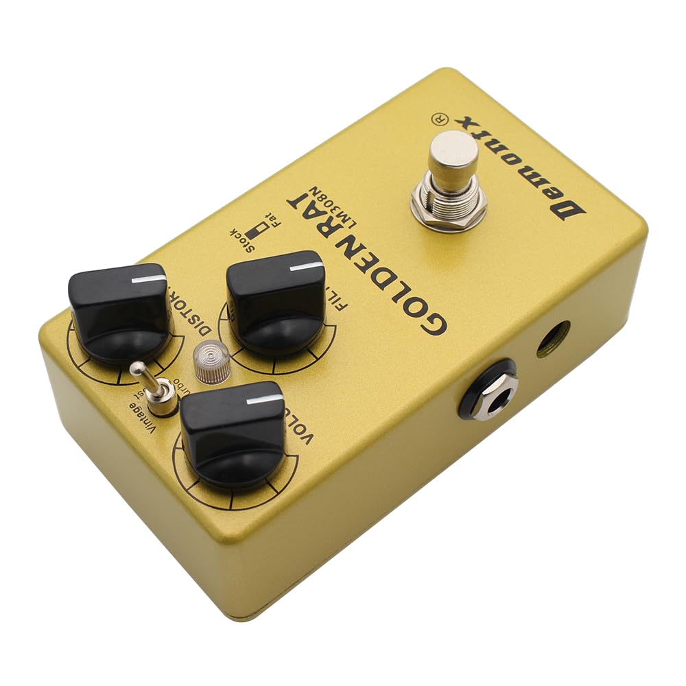 Demonfx GOLDEN Distortion Guitar Effector RAT/Distortion