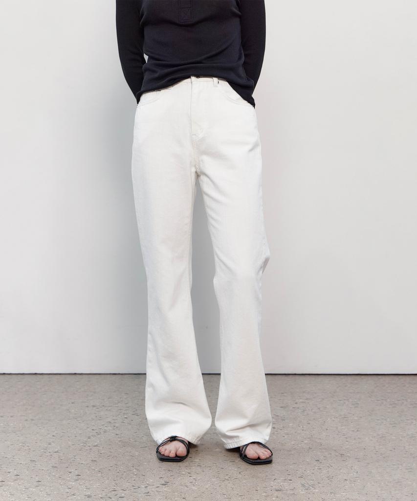 Deomago Basic Semi Bootcut Denim (Off White)