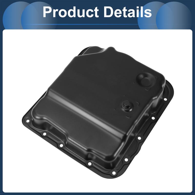 UXCELL No.24209295 Engine Oil Pan Oil Pan Sump Transmission Oil Pan for Chevrolet Suburban 1500 2007-2008 Iron Black