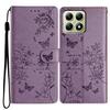 For Xiaomi 14T Wallet Phone Case Butterfly Floral Imprint Leather Flip Cover