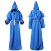 Halloween Monk Robe Wizard Priest Costume - Medieval Death Reaper Cosplay Outfit