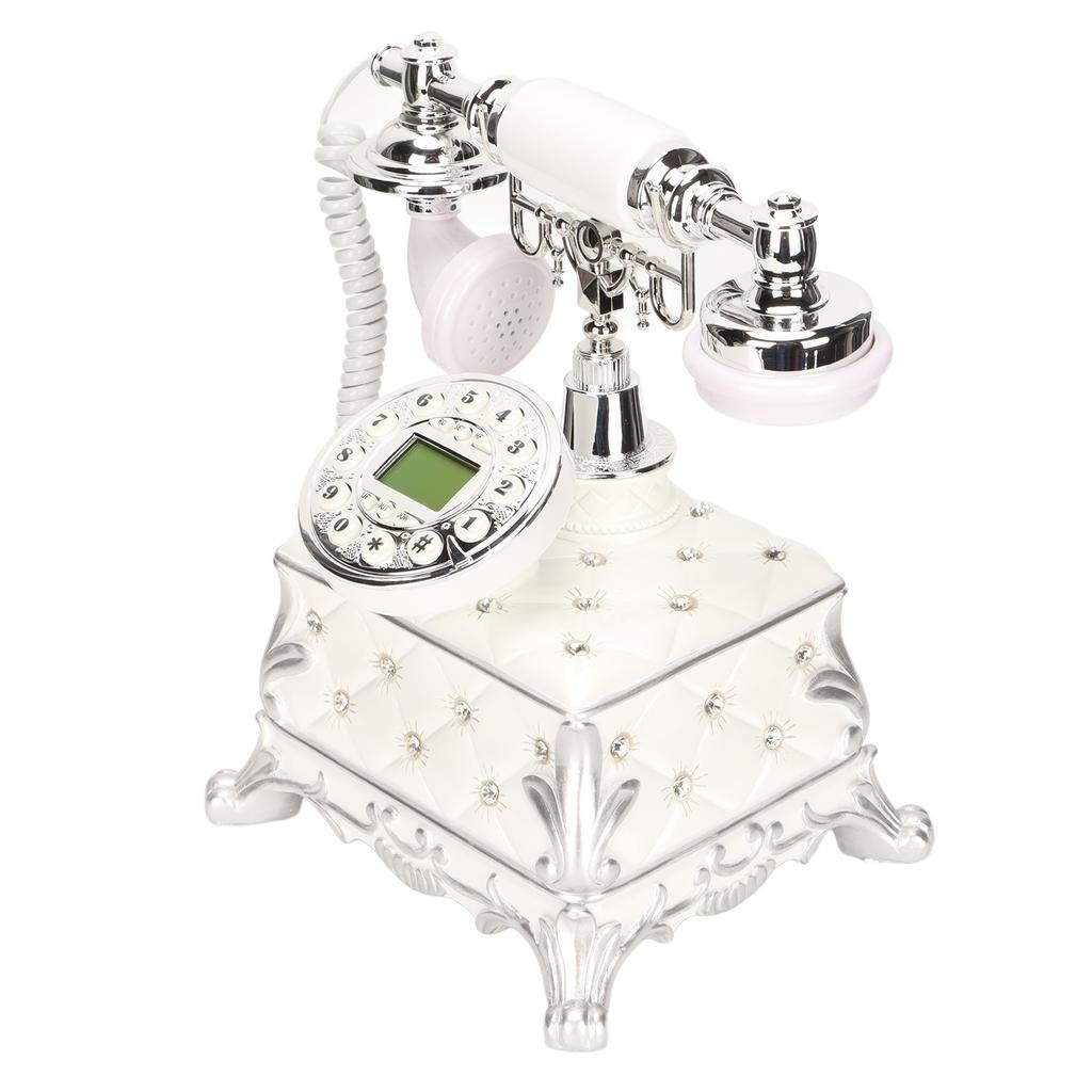 MS‑8320B European Vintage Telephone Classical LCD Display Caller ID Retro Telephone for Living Room