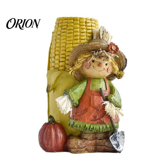 Festive Tabletop Ornament Set Autumn Harvest Figurine Ornament, Decorative Resin Statue, Turkey/Scarecrow/Pumpkin Vintage Festival Displays