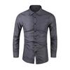 2026 Spring High Quality Mens Long Sleeve Casual Shirt Fashion Men Turn-Down Collar Business Shirts Male Plaid Loose Fit Shirt