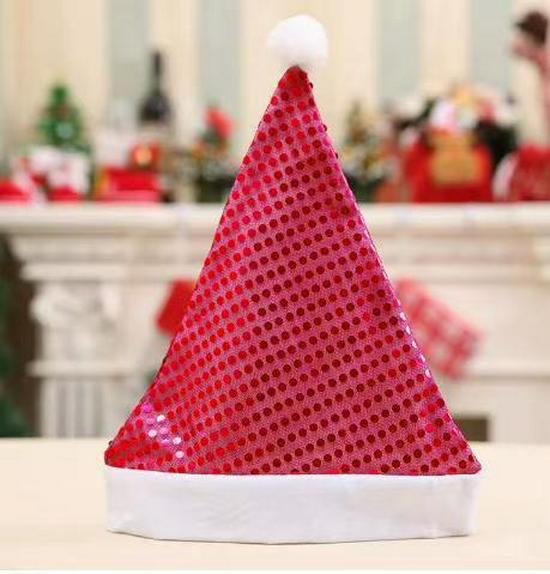 Five-Color Sequin Santa Hat - Christmas & New Year Gift