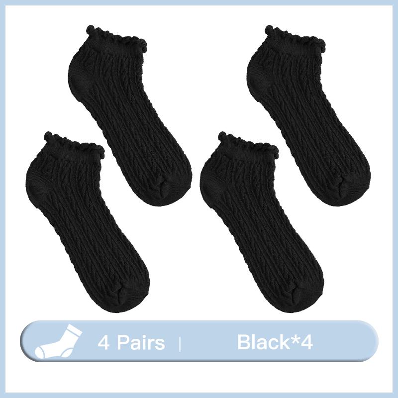 Kvinner pustende sokker Kvinnelige hule sokker Vårkoreanske jenter Søte tidevann jenter Twist Sokker