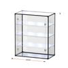 Tiered Bread and Cake Display Rack - Alloy Frame with Transparent Cabinet