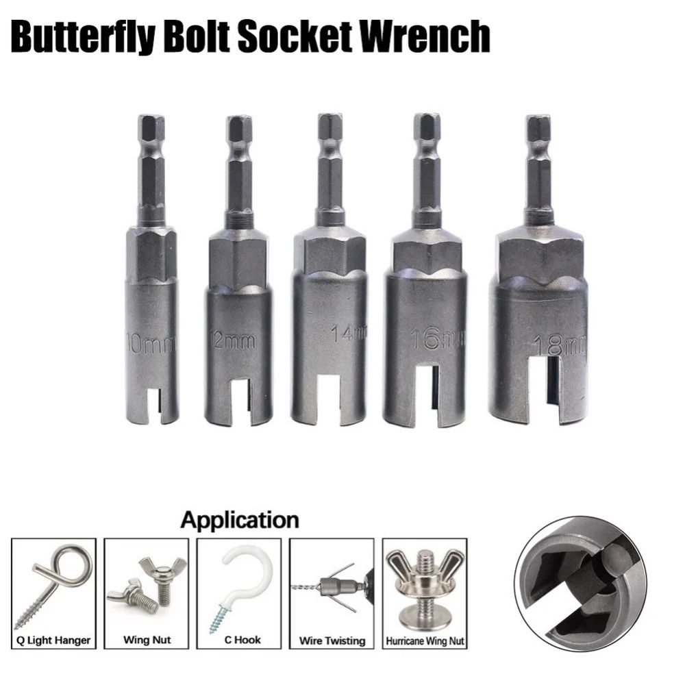 Slotted Butterfly Bolt Socket Quick Pneumatic Sleeve Wrench  Screwdriver  Electric Screwdriver