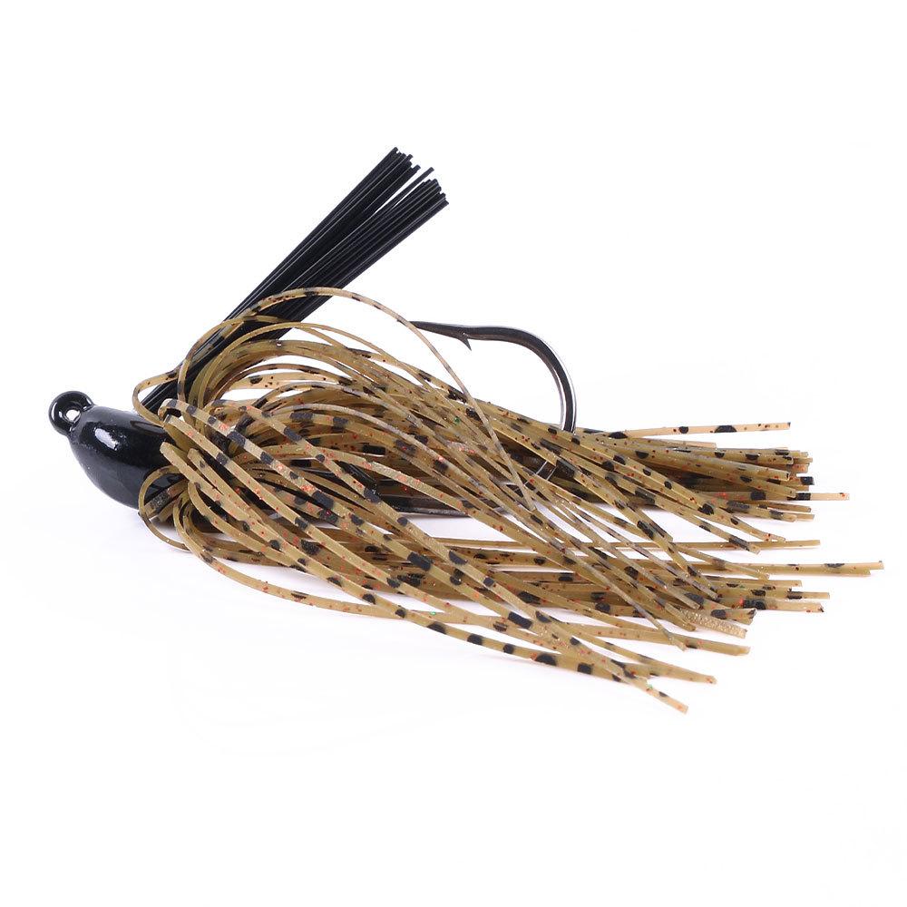 1PC Fishing Lure 10g Head Metal Bait With Rubber Skirt Artificial Wobbler Buzzbait Jigging Lure Spinner Bait Fishing Stuff