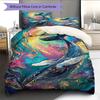 Cartoon Pattern Bedding Quilt Set Quilt Cover Pillowcase Home Decoration Birthday Gift (1 * Duvet Cover + 2 * Pillowcase, Without Core)