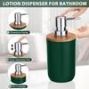 Bathroom Accessories Set - with Trash Can Toothbrush Holder Soap Dispenser Soap and Lotion Set Tumbler Cup