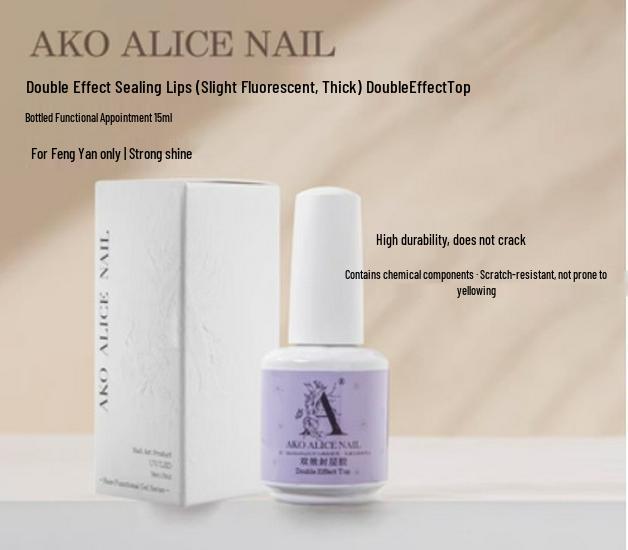 AKO Gel Base & Top Coat Nail Adhesive for Manicure Reinforcement