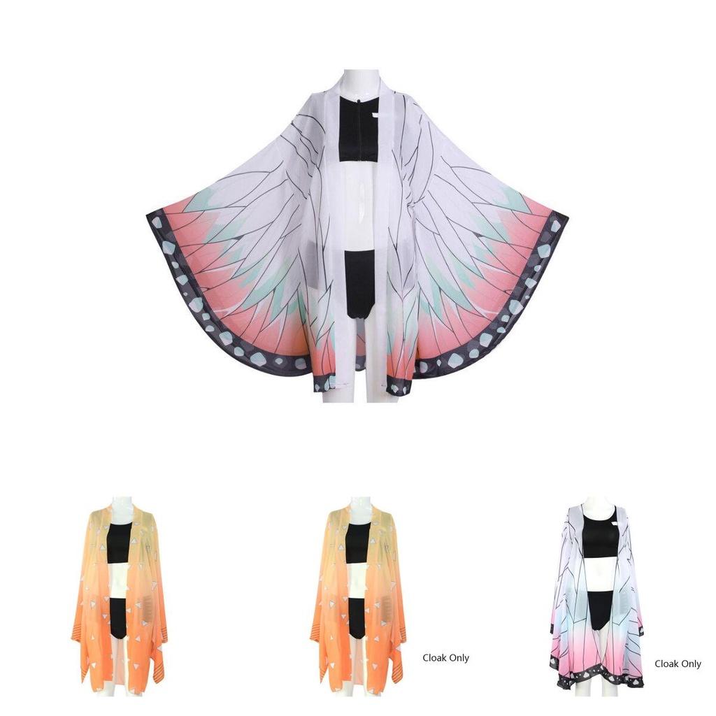 Adorable Demon Slayer Kimetsu No Yaiba Beach Cosplay Bikini Swimsuit Set Featuring Shinobu Kocho