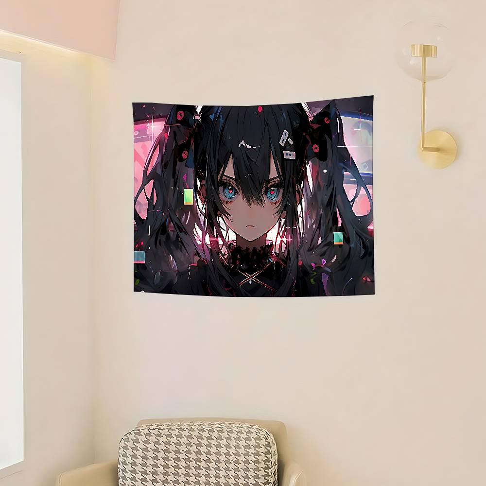 Gaming Anime Girls Flag Banners Garage Car Tapestry Flag Garage Outdoor Decor Bedroom