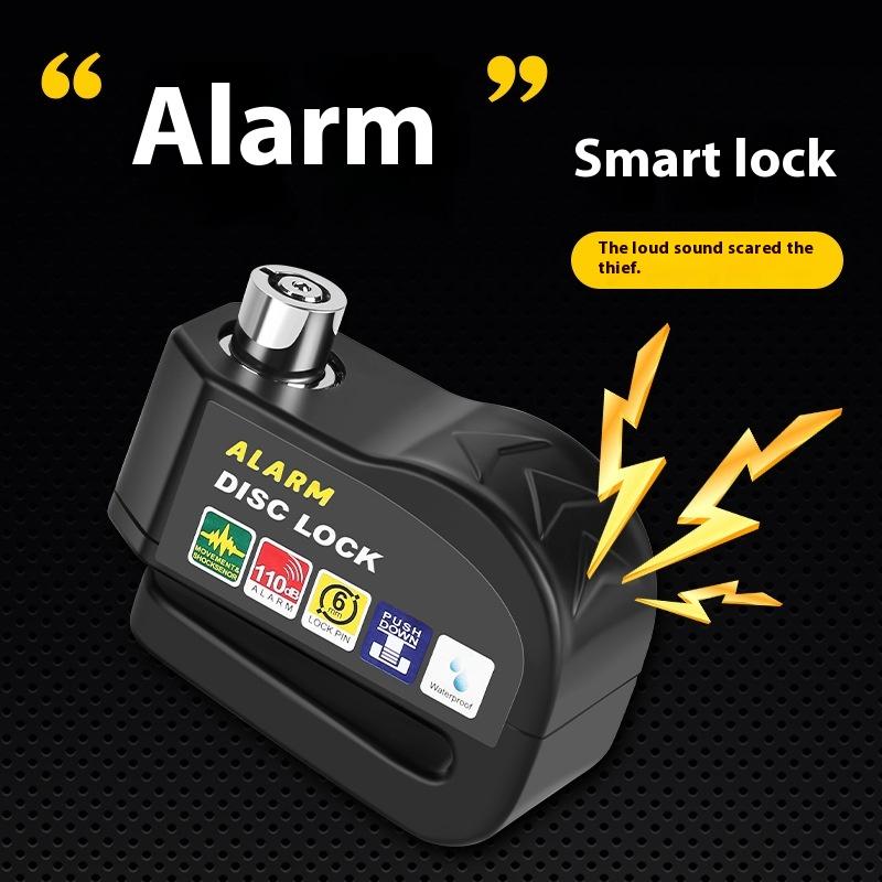 Fahrradschloss Fahrrad Scheibenbremsenschloss Alarm Schutz Elektrische Schlösser Motorrad Bremsscheibe Diebstahlsicherung Schlösser Fahrradausrüstung