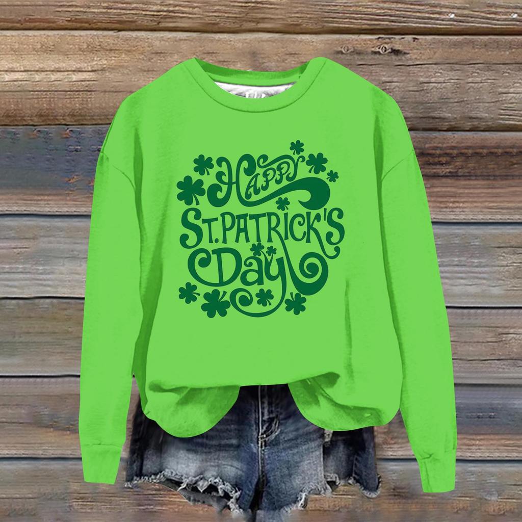 Dámská módní ležérní mikina s dlouhým rukávem a volným střihem s potiskem