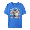 Highland Cow Shirt Women Dont Be Salty Heifer Funny Farm Mom Red And Black Graphic T Shirt Camiseta Easter Day